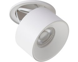 Qazqa spot - Echo - wit , max. 10W, geschikt voor led, 9cm, rond, ideaal als hal, keuken, woonkamer en slaapkamer lamp