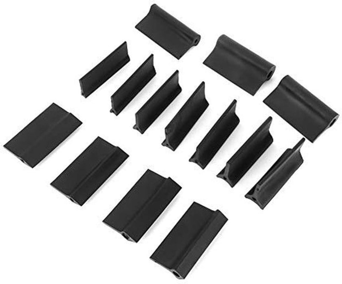 Schuurblok Set 14 Stuks - Flexibele Contour/Hoek Schuurgrepen - Rubber - Dubbelzijdig - Voor Hout/Metaal - Verbeterde Efficiëntie - Schuurgereedschap