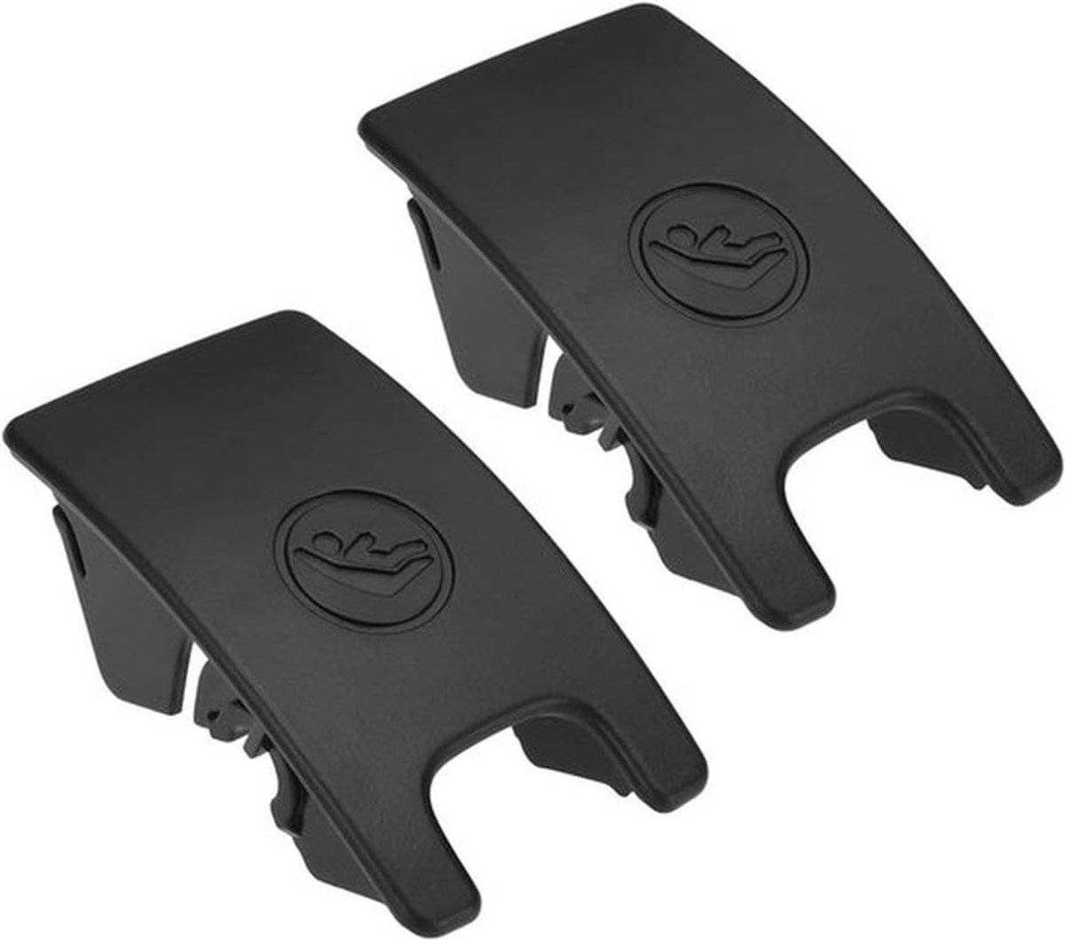 Auto Kinderzitje Slot - Achter - Vervanging - Knop - Trim Cover - Compatibel met Audi A4 B8 2008-2016 - Audi A5 2008-2016 - 2 stks - Zwart.