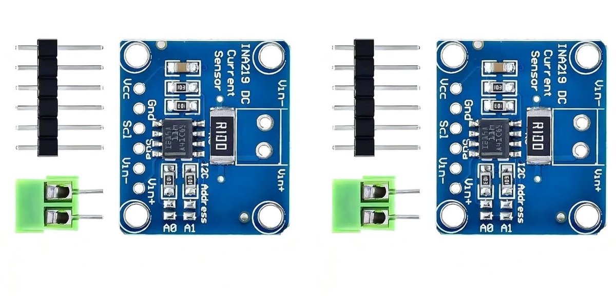 2 Stuks I2C Sensor Module voor Bidirectionele Stroommonitoring 3-5.5V Compatibel met Arduino en Raspberry Pi