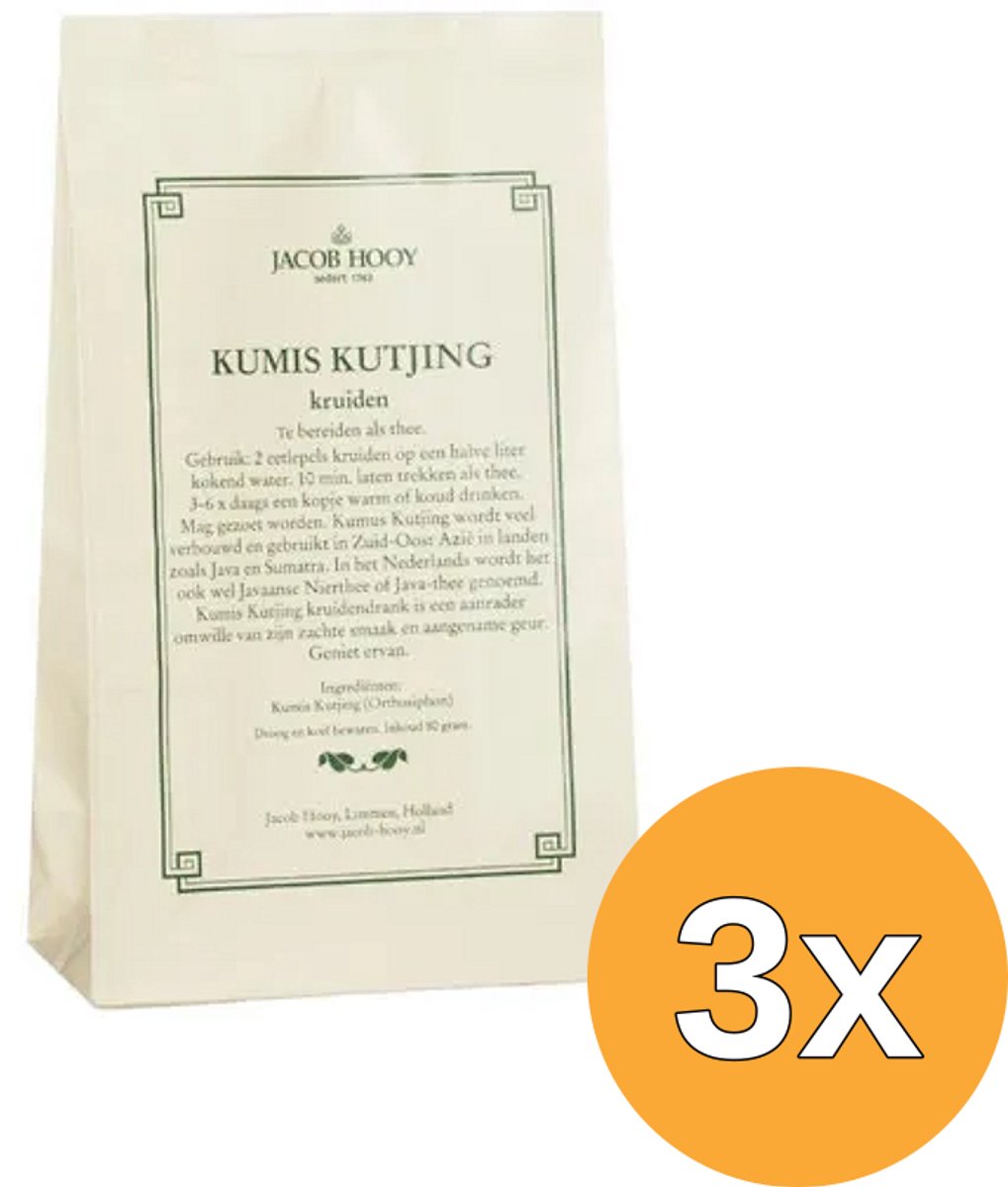 3x Jacob Hooy Kumis Kutjing (80 gr)