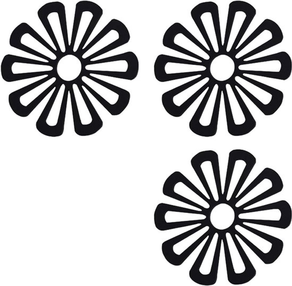 Set van 3 Hittebestendige Siliconen Onderzetters voor Pannen, Antislip Matten voor Keuken, Ideaal voor Koken en Bescherming van Werkbladen