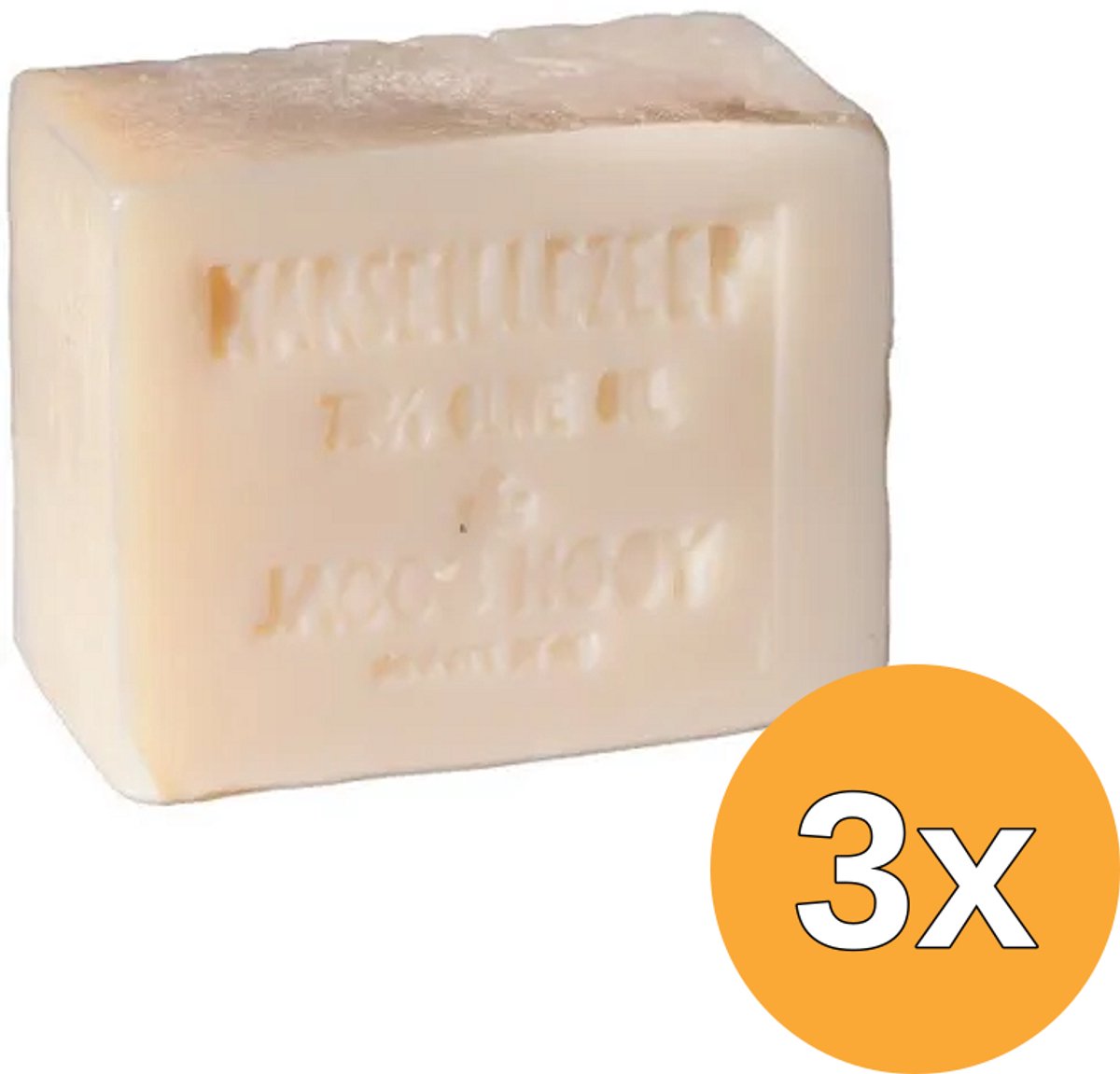 3x Jacob Hooy Marseille Zeep Niet Vloeibaar (240 gr)