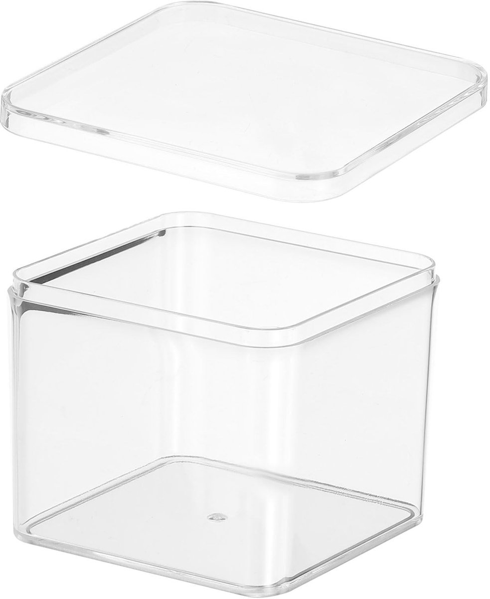 Solidchoice - Transparante Acrylaatdoos met Deksel 8x8x6.5cm