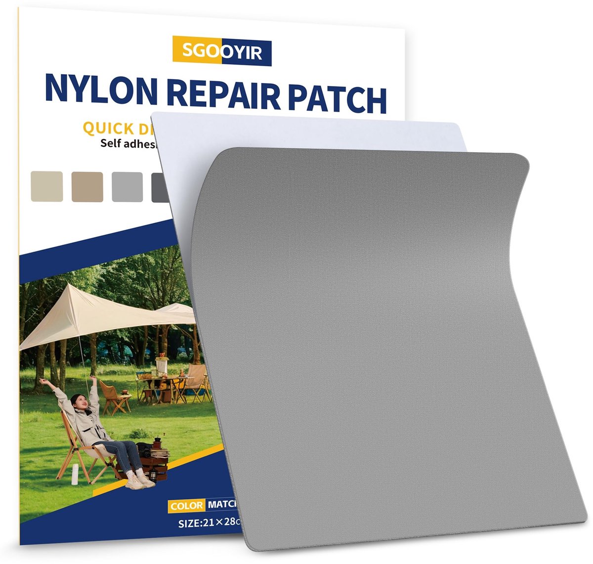 Solidchoice - Waterproof Zelfklevende Nylon Reparatieset voor Tent en Kleding