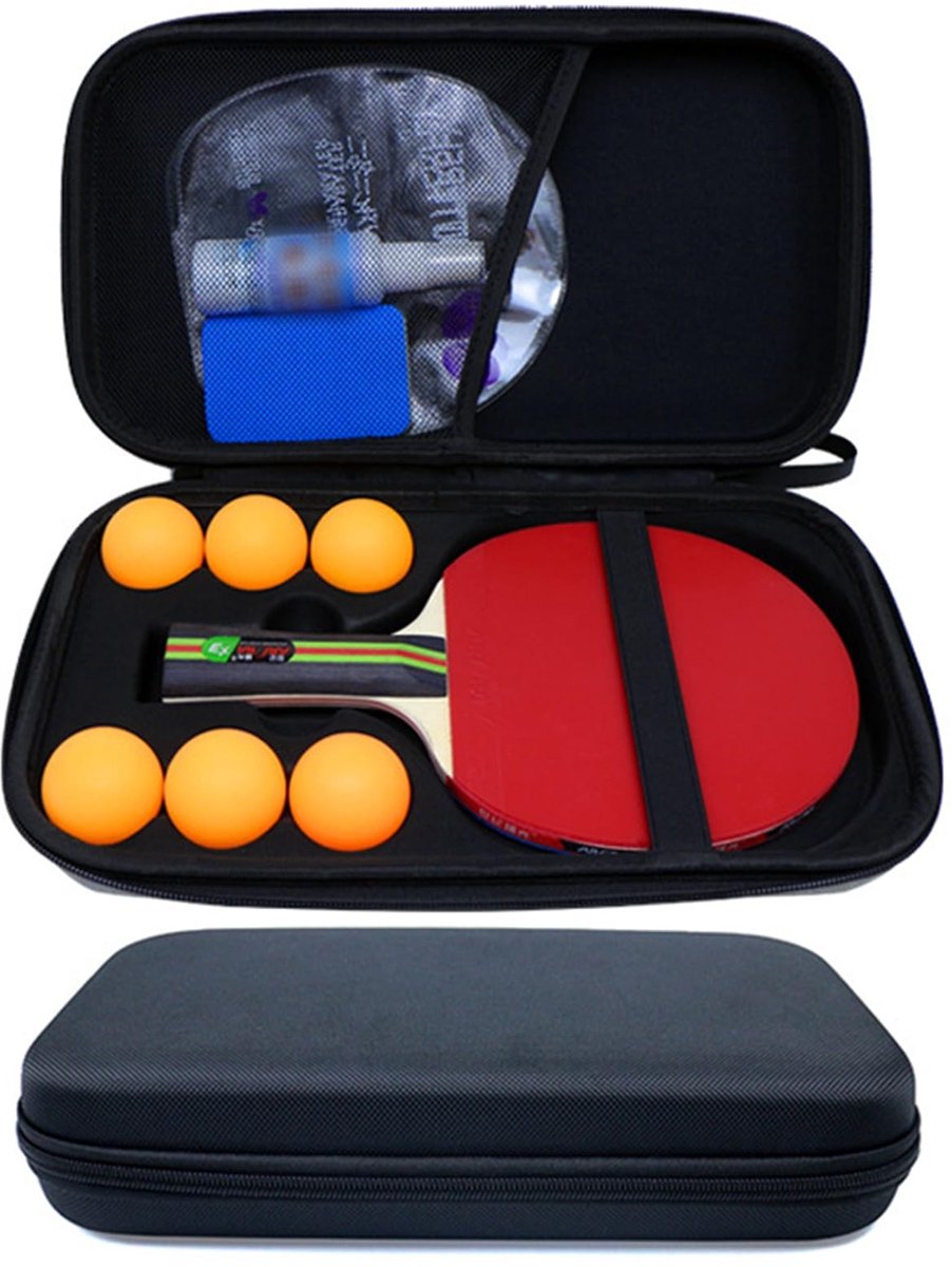 Solidchoice - Beschermhoes voor Tafeltennisbat met Ruimte voor 6 Ballen