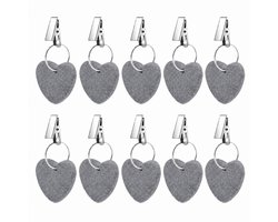 OUYLAF tafelgewichtjes - Tafelgewichtjes - 10 stuks - tafelgewichtjes voor aan tafelkleed - gewichten set - grijs