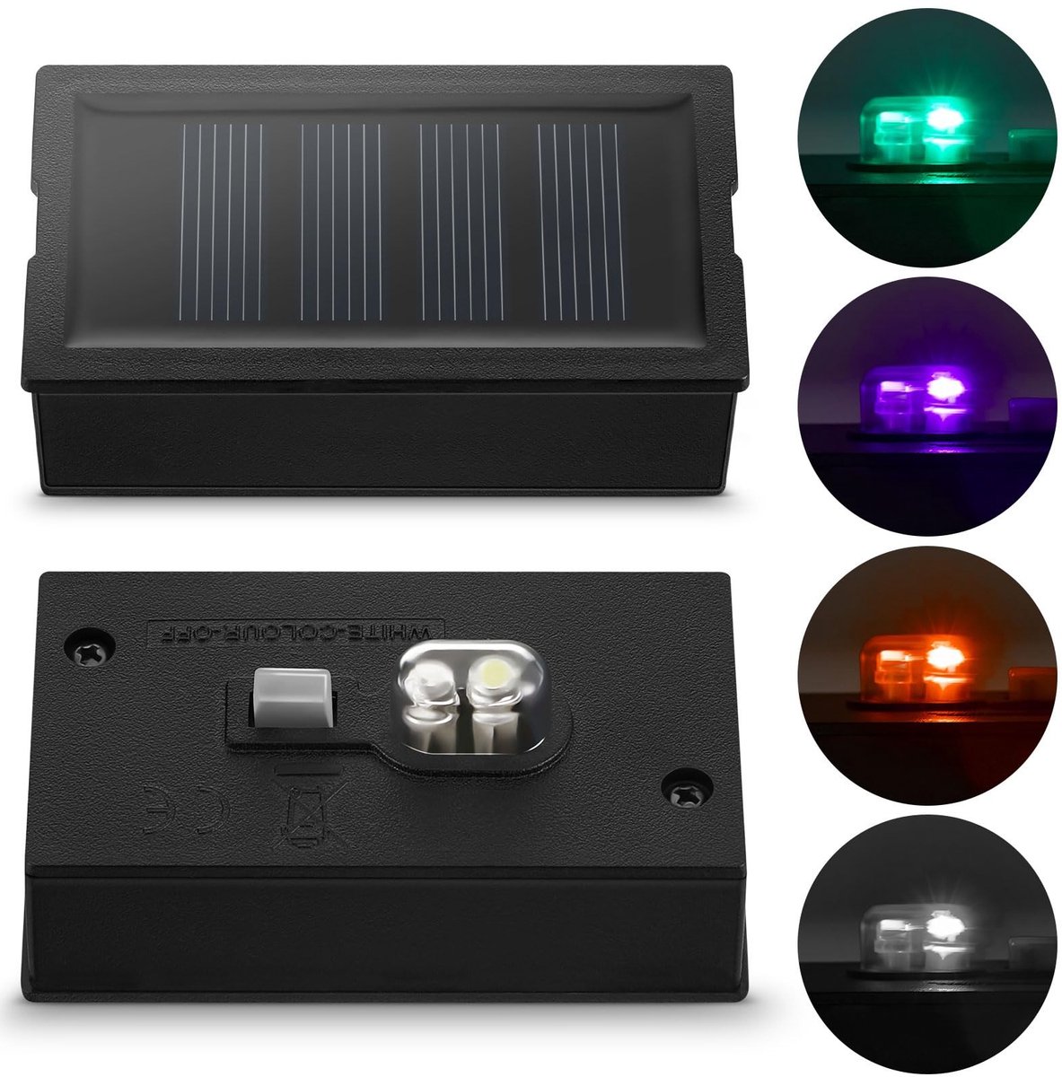 Solidchoice - Set van 2 Vervangende Zonnepanelen voor Buitenlampen