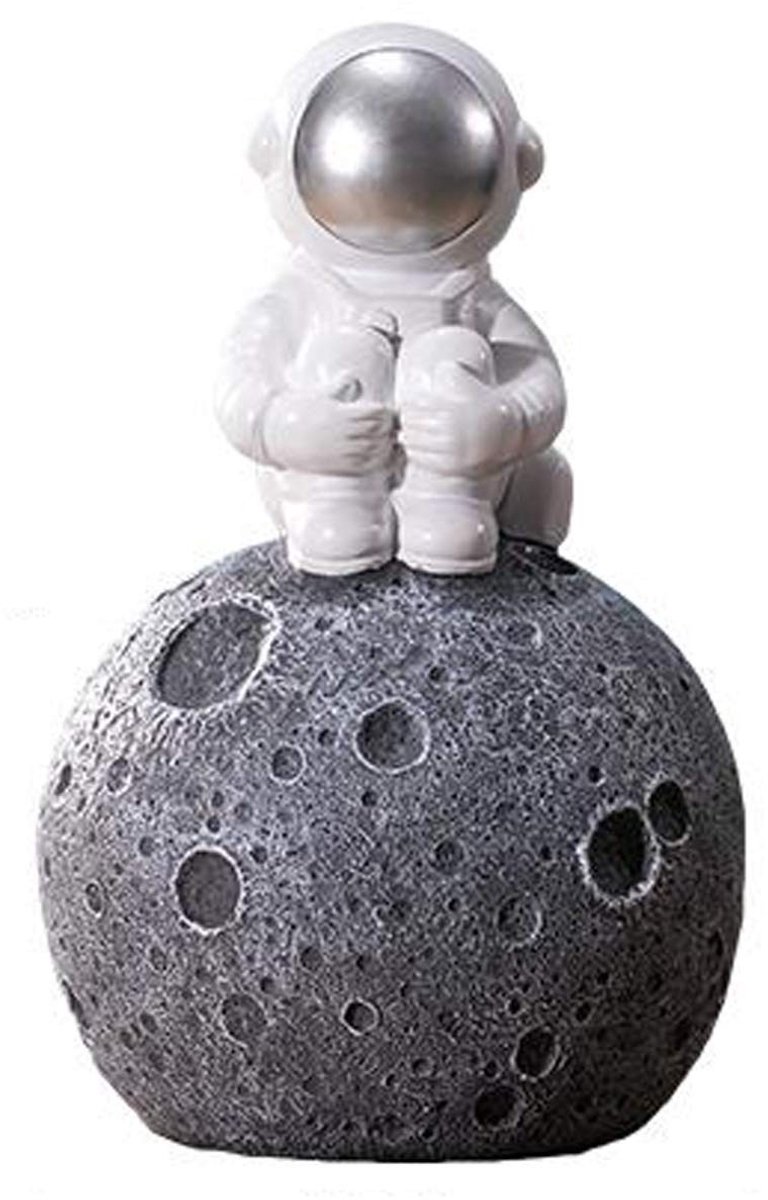 Solidchoice - Astronaut Spaarpot van Hars voor Thuis en Kantoor Decoratie