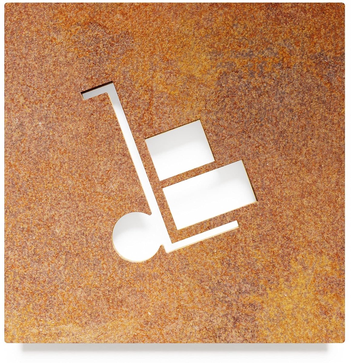 Solidchoice - Vintage Waarschuwingsbord - Retro Ontwerp Zelfklevend