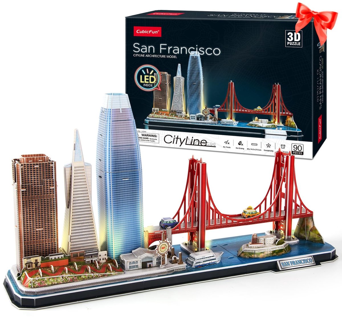 Solidchoice - 3D Puzzel LED San Francisco Skyline Model Kit