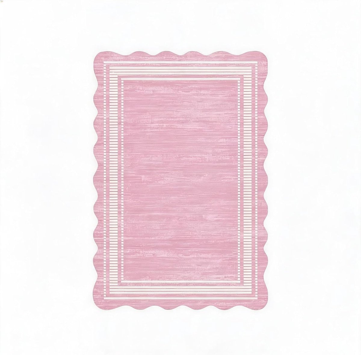 Fluwelen Vloerkleed 120x170 cm Roze - Wasbaar en Opvouwbaar; 1200 gsm Polyester