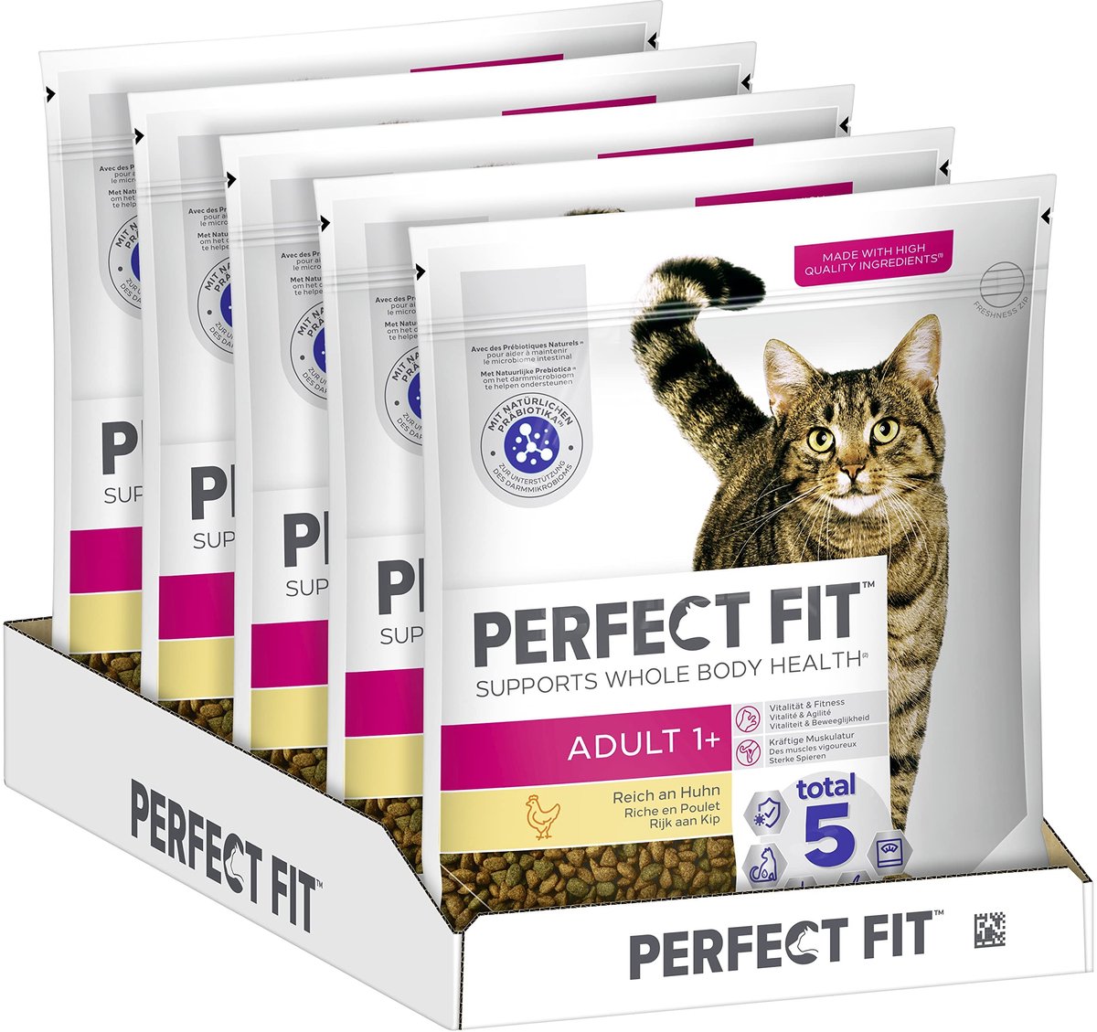 Solidchoice - Droogvoer voor Volwassen Katten met Kip 1.4 kg (5 zakken)