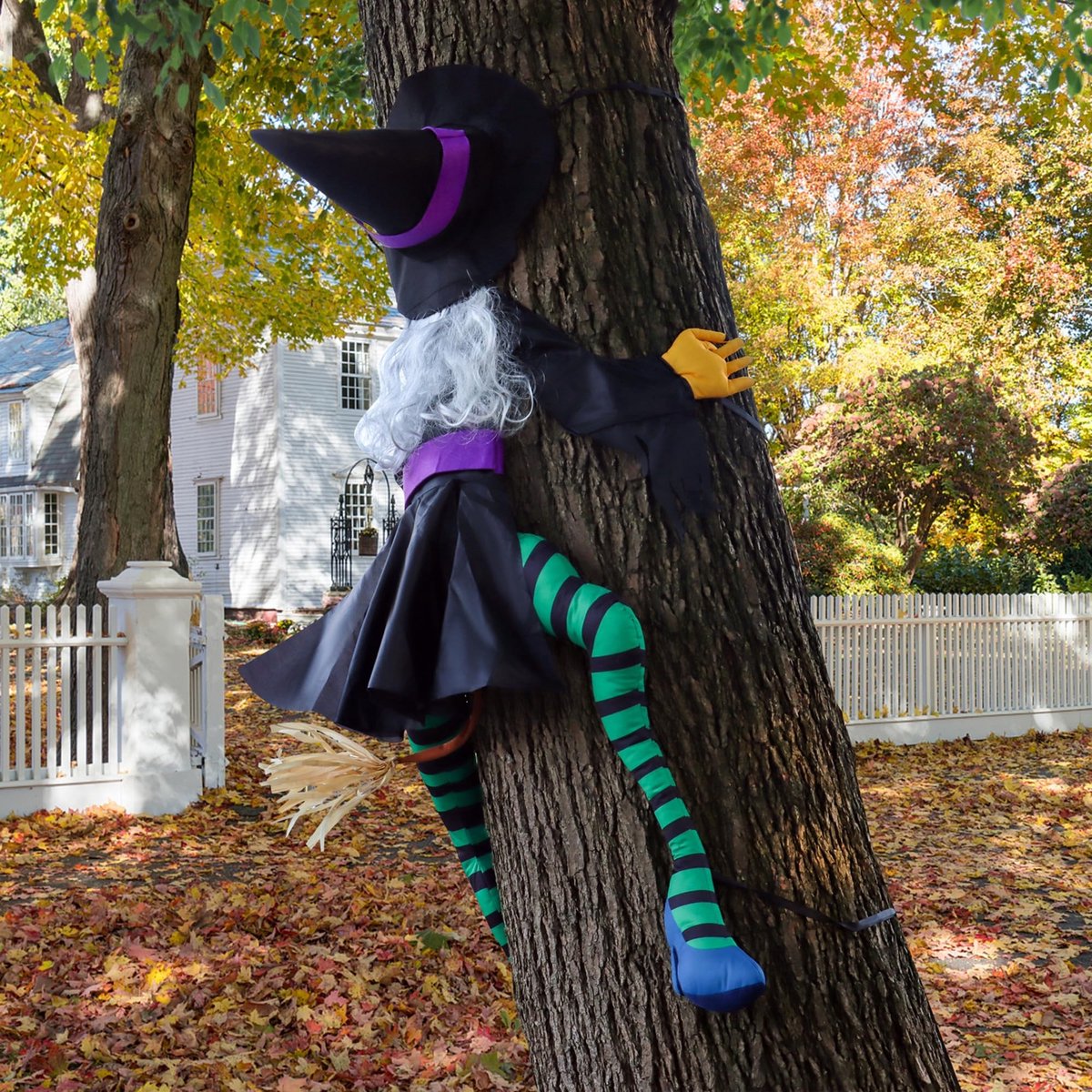 Solidchoice - Grappige Vliegende Heks Halloween Decoratie 160 cm