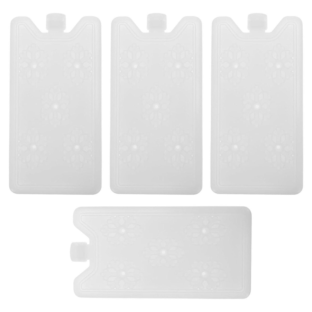 Herbruikbare Koelboxen - IJskristal Gel - Voedsel Koelen - Langdurige Koeling - 4 Stuks - Wit