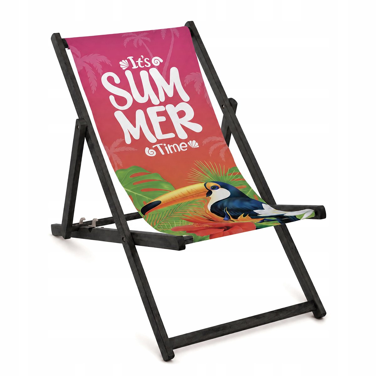 Premium Houten Klapstoel - Zomerse Sfeer voor Tuin & Strand