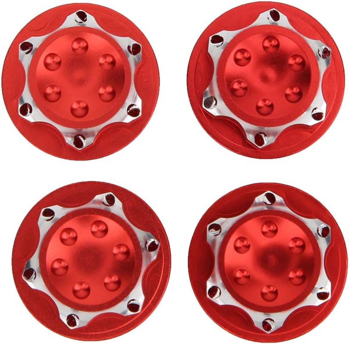RC naafmoer, 17 mm aluminiumlegering stofdicht naafmoer accessoire 4 stuks voor automodel 1/8 RC