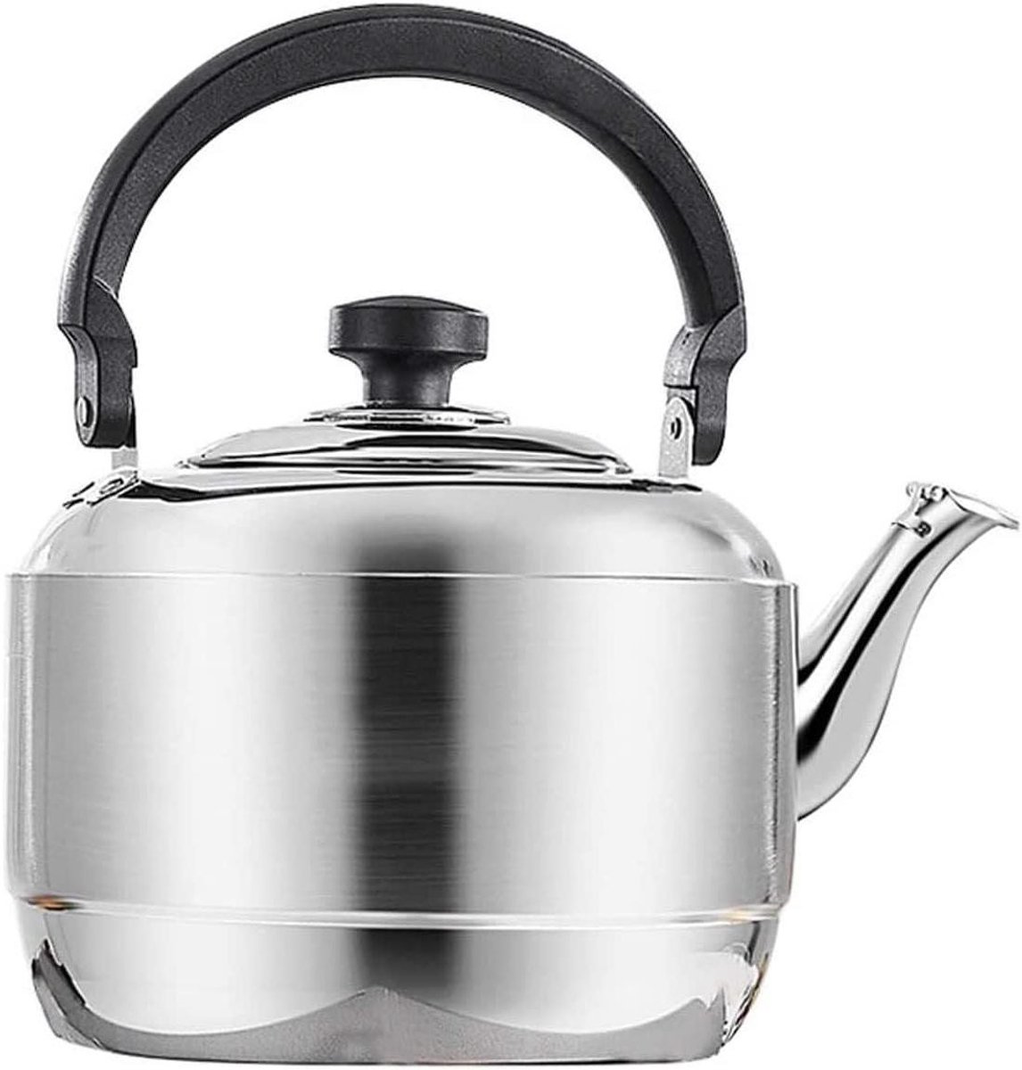 Waterketel Fluitketel - Theeketel Kookplaat - Snel Water Koken - Luid Fluit Signaal - 7 Liter - Zilver