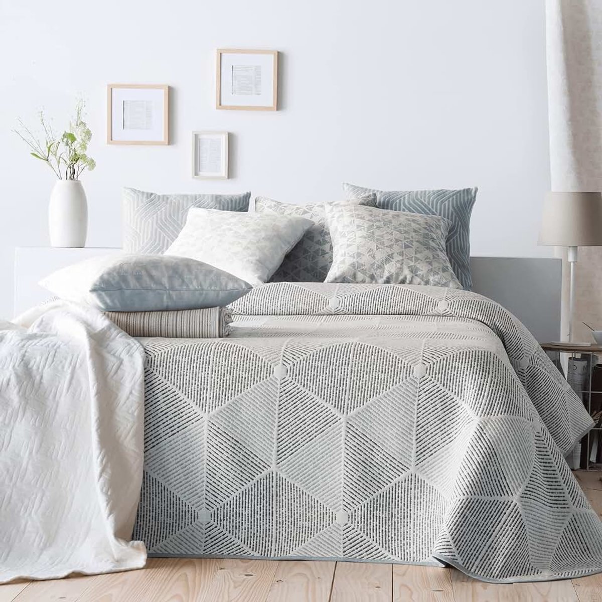 Lichte sprei Sofia 27 voor tweepersoonsbed 135 cm | Sprei 135 cm | Sprei grootte 230 x 270 cm, blauw