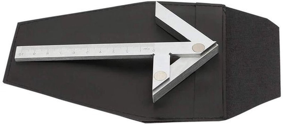 Centreermeter - vierkant 100 * 70 mm - ronde markering - middenzoeker - meetgereedschap - precisie-instrument