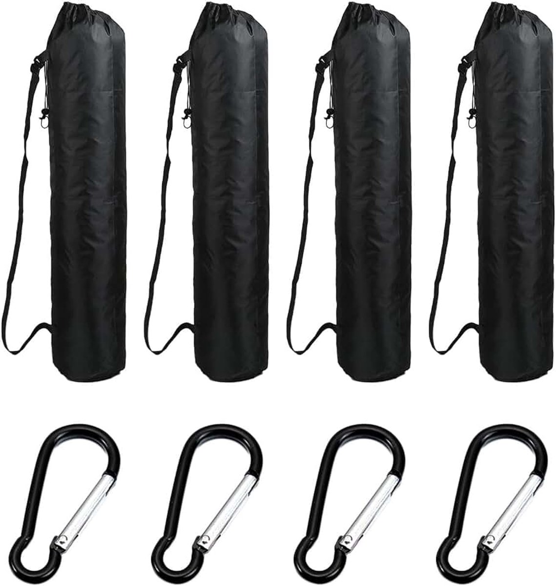 Camping Met 4 Panelen Opbergtas En 4-Delige Sluiting, Polyester Touwtas, Draagbare Opbergzak