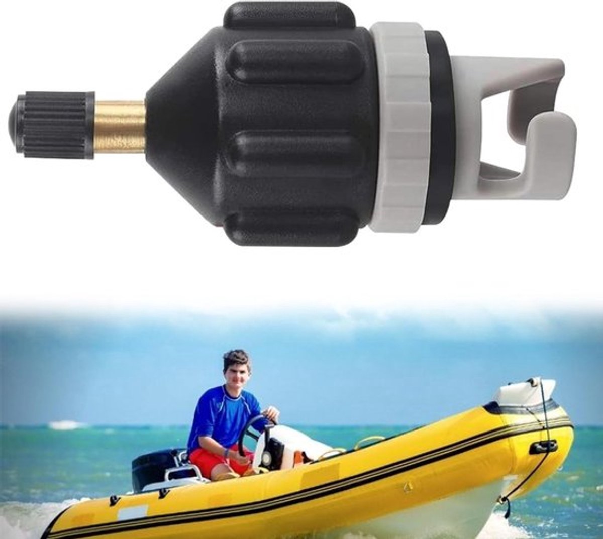 Sup accessoires voor rubberboten, luchtpomp adapter, ventiel adapter - Geschikt voor kajak, dinghy, peddelboard