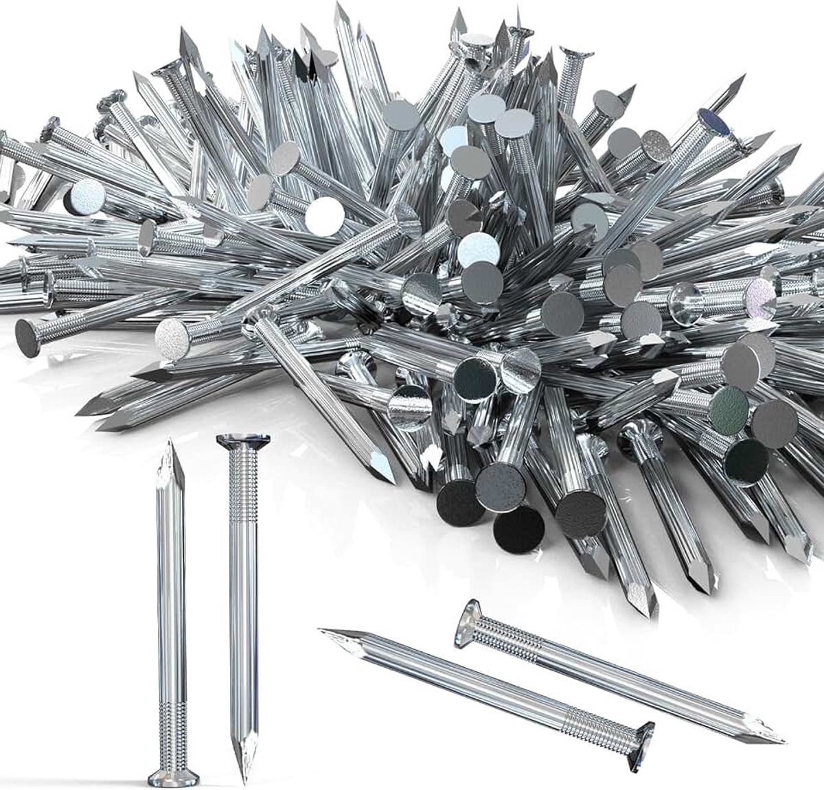 Spijkers voor betonmuren, nagels, gegalvaniseerd, spijkers (35 stuks, 70 mm)