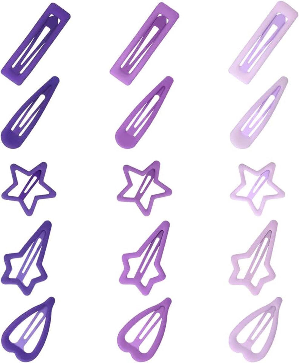 Haarspelden voor meisjes, glitter, metalen haarspelden, kleurrijk, 5 stijlen, antislip, kawaii-haarspeld, ster, haarspeld, schattige haaraccessoires voor peuters, kinderen, meisjes en