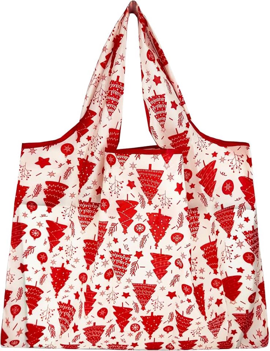 Liliana Grote opvouwbare tas, 50 x 66 cm, herbruikbare boodschappentas, lichte handtas, sneldrogend, scheurvast voor winkelen, reizen, uitstapjes