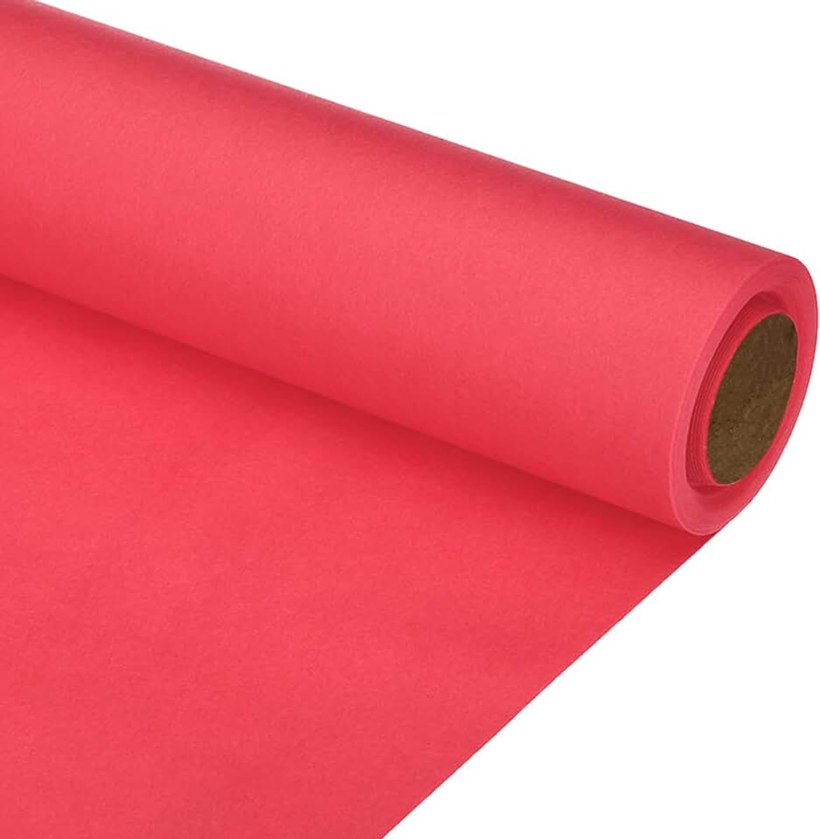 Inpakpapier, 30,5 x 1400 cm (33'), 80 g/m², kraftpapier, kraftpapier, inpakpapier voor poster, prikbord, geschenkverpakking, boeketverpakking, rood