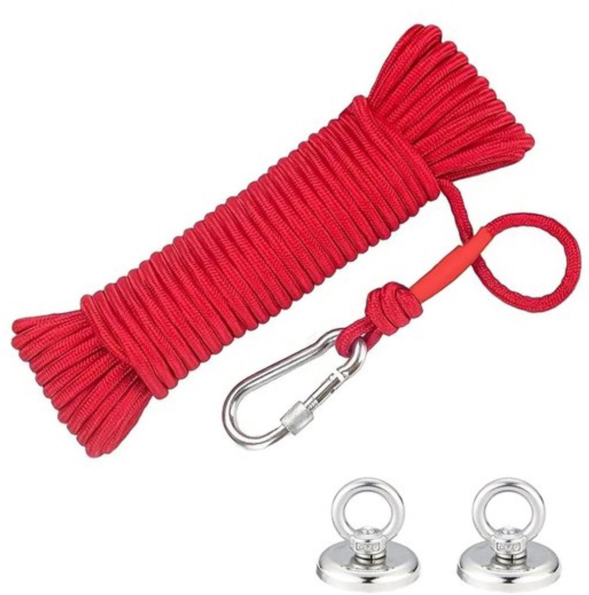 Set van 2 magnetische vissen met 36 mm magneet, 46 kg draagkracht - voor garage, keuken, scheepsreizen