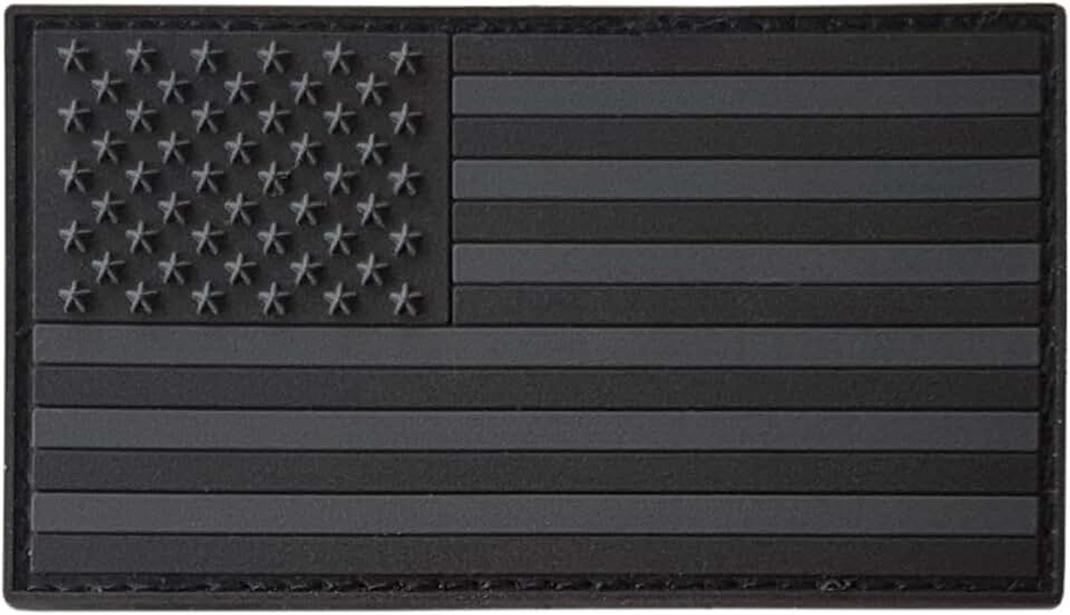 PVC Amerikaanse Vlag Blackout Patch | Patches voor Rugzakken en Hoeden