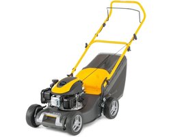 Benzine grasmaaier - Gazonmaaier duwer - Gazon onderhoud - Centrale hoogteverstelling - 41 cm maaibreedte - Groen