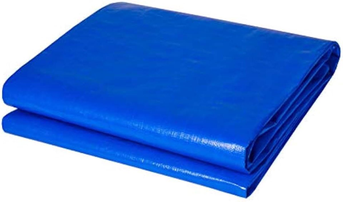 zeil, breukvastheid Waterdicht versterkt zeildoek Middelzware plevier Duurzame multifunctionele zeilen voor dakbedekking,Blue,6mx6m