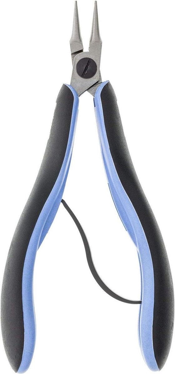 Ronde Tang - Precisie Tang - Grijpen en Buigen - Ergo Proces Ontwerp - 147mm Lengte - Zwart Blauw