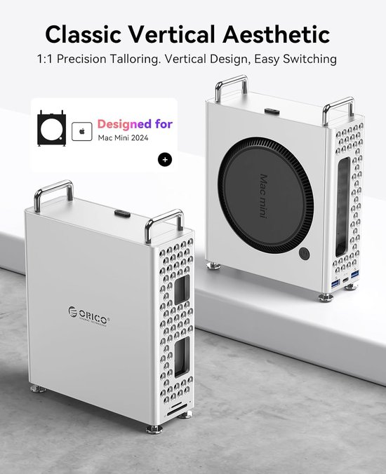 Externe SSD - MiniPro opslag - Snelle dataoverdracht - Inclusief standaard - 2TB - Zilver — afbeelding 3