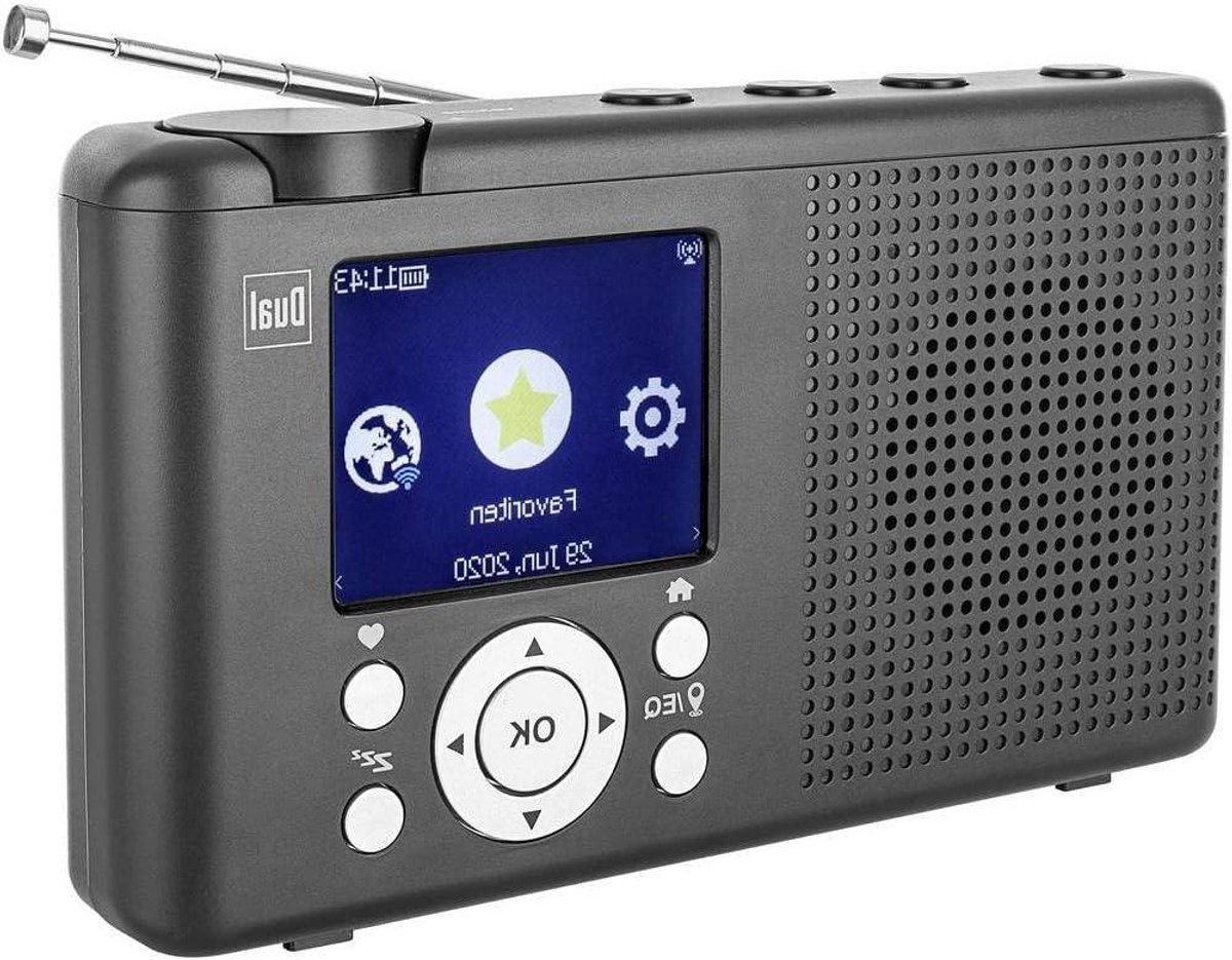 Internetradio - Draagbare radio - Muziek luisteren - Ingebouwde accu - Compact formaat - Zwart