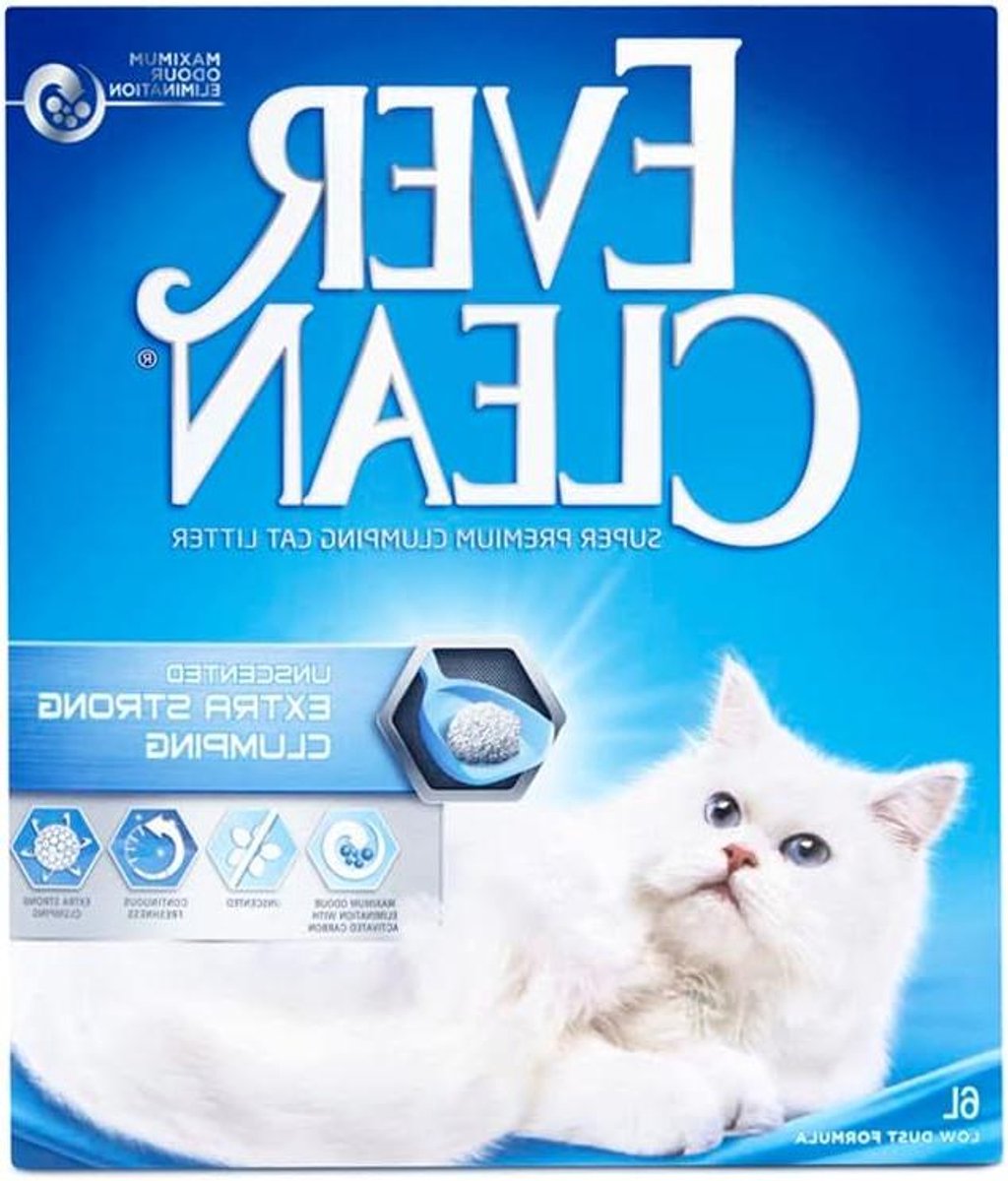 Kattenbakvulling Klontend - Geurvrij Absorberend - Hygiëne Huisdier - Actieve Kool Technologie - 6 Liter - Niet Van Toepassing