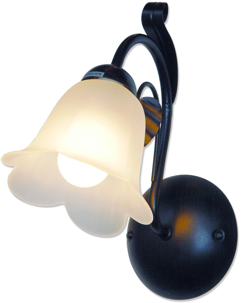 Fantasia Colorado wandlamp roest en amber glas, E14