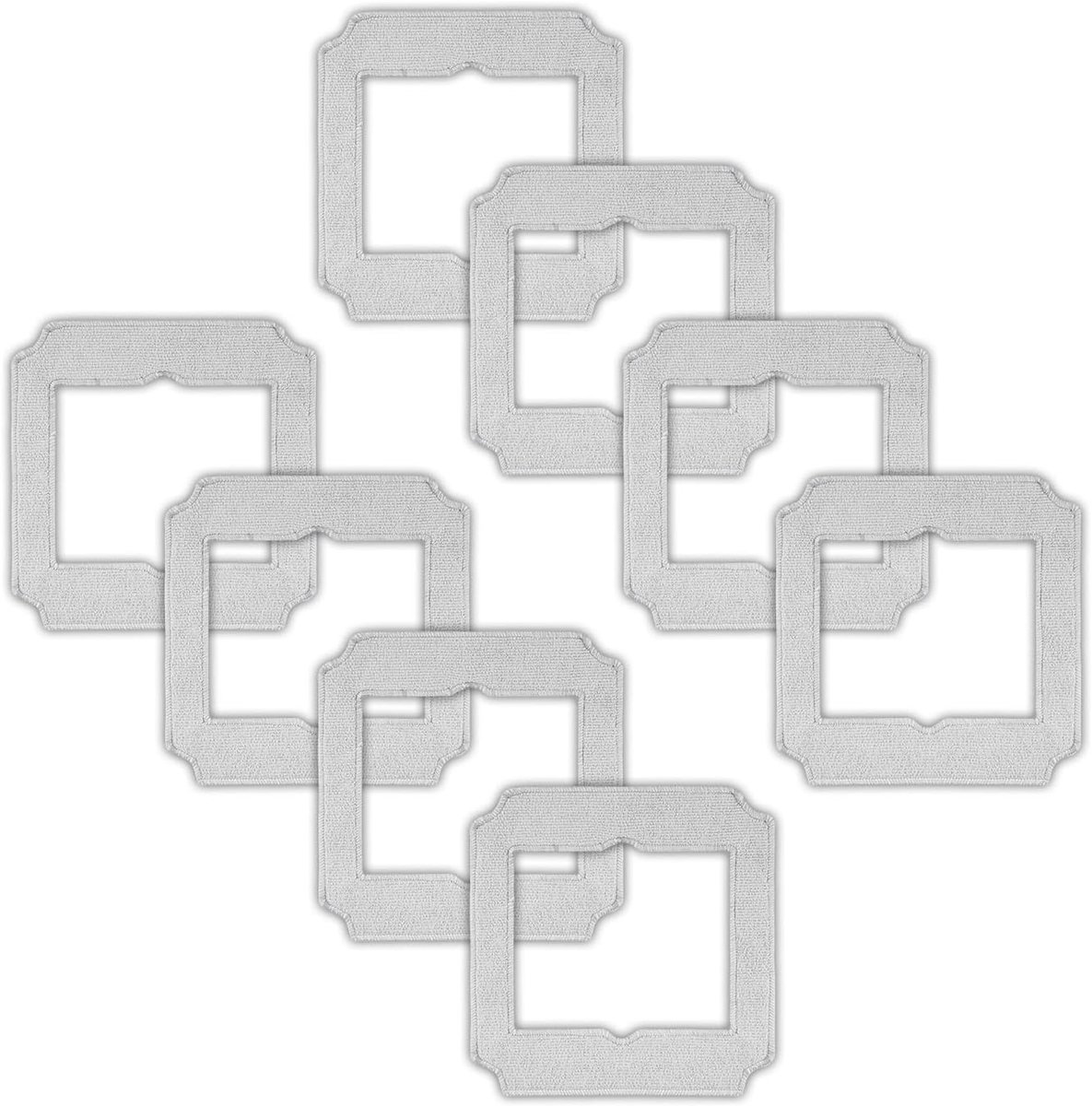 Vervangende dweilpads compatibel met ECOVACS Winbot Mini Window Cleaning Robot Onderdeelnr. W-CC02-0012, vervangende wasbare dweildoeken