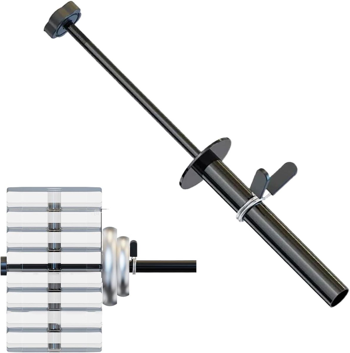 Gym Pin Extender - Gewichthef Pin - Fitness Aanpassen - Verstelbare Lengte - 200mm - Zilver