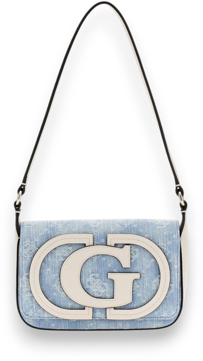 Guess Ruby Flap - Schoudertas 20 cm (denim logo)