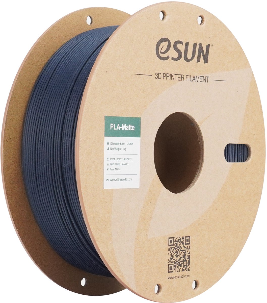 eSUN PLA-Matte Donkerblauw / Dark blue - 1 kg - 1.75 mm - 3D printer en 3D pen filament