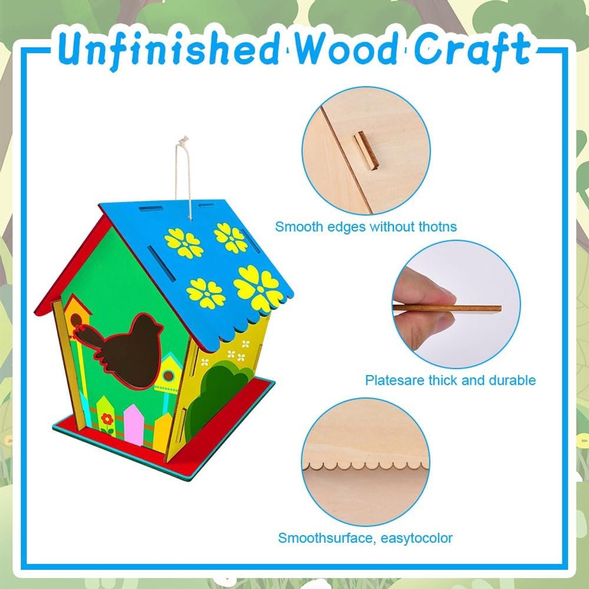 Houten knutselset voor kinderen om te bouwen en te schilderen, perfect voor jongens en meisjes, cadeau voor Pasen, Halloween en Kerst