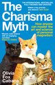 Boek 'The Charisma Myth' met vier katten op de voorkant. Een zwarte, een oranje-witte en twee cyperse katten.