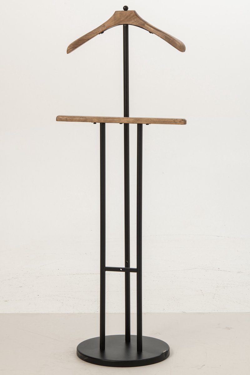 J-Line Kapstok - ijzer - zwart/naturel