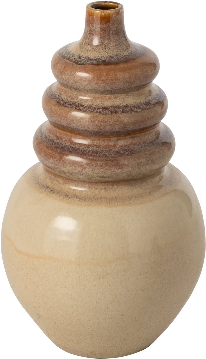 J-Line Vaas - keramiek - ecru/beige - large