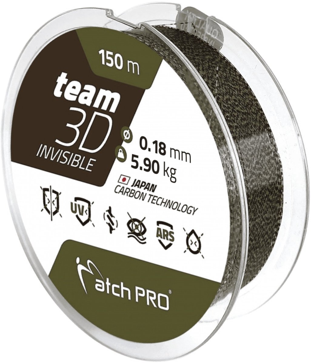 Matchpro Team 3D Invisible Vislijn 150m 0.30mm 11kg