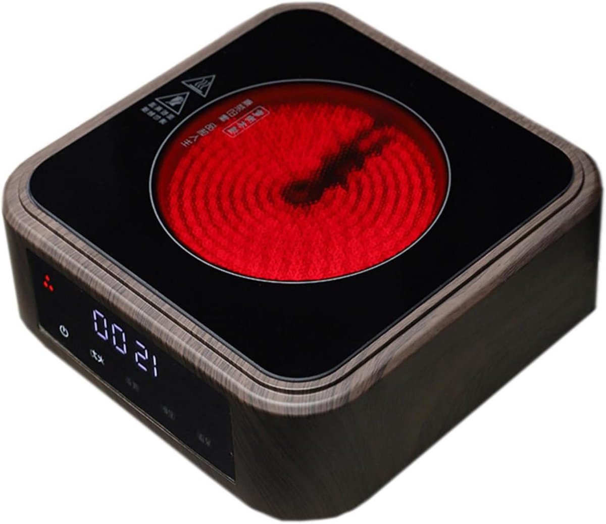 Elektrische Keramische Kookplaat - Thee Kookplaat Mini Oven - Koffie en Thee Zetten - Veilig en Waterdicht - 180x180x68 mm