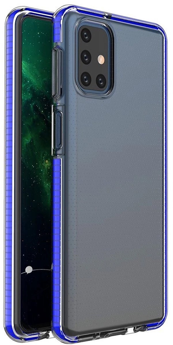 Hurtel Spring Case Gel Cover Voor Samsung Galaxy M51 Armor Met Frame